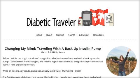 Diabetic Traveler - Traveling With A Back Up Insulin Pump