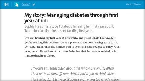 NHS England blog - first year of university