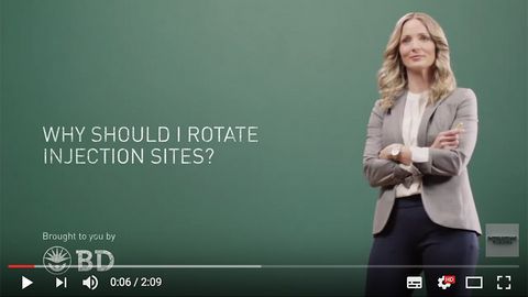 Rotating injection sites - video by BD