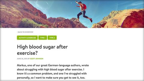 High blood glucose after exercise? mySugr Blog