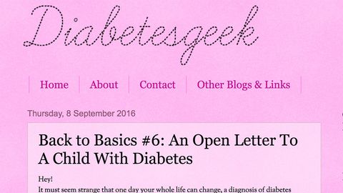Diabetes Geek - open letter to a child with diabetes 