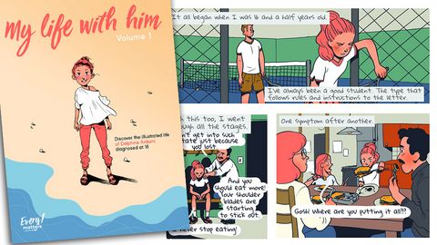 Comic from Sanofi for teens newly diagnosed with T1DM