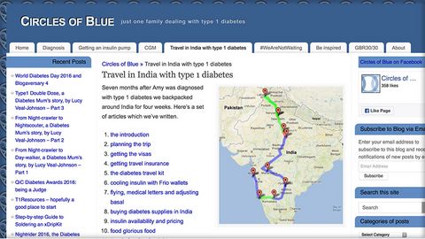 Circles of Blue - travelling in India with T1