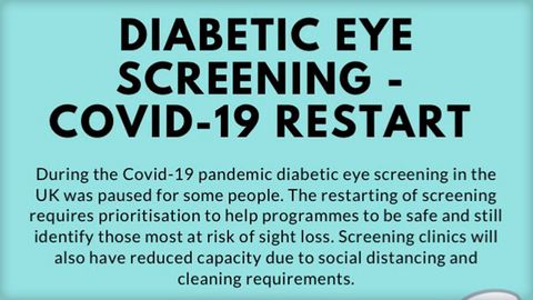 Diabetes Eye Screening - Covid 19 Restart