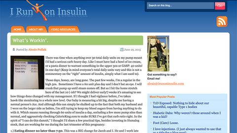 I run on insulin blog