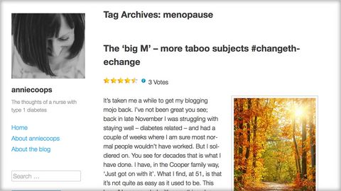 Living with T1 through Menopause - Annie Cooper
