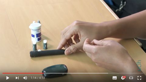 How to do a blood glucose check