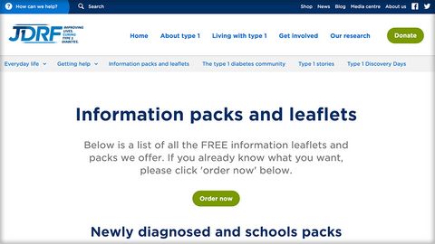 JDRF Information Packs